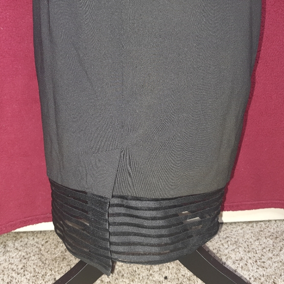 TED BAKER LONDON Lucette Mesh Bodycon Black Dress - Picture 5 of 10